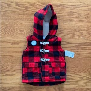 Carter’s buffalo plaid vest